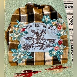 “Wild Like the West” Woman’s Plaid Flannel